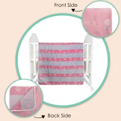 Mermaid Peach Embossed Baby XL Muslin Blanket