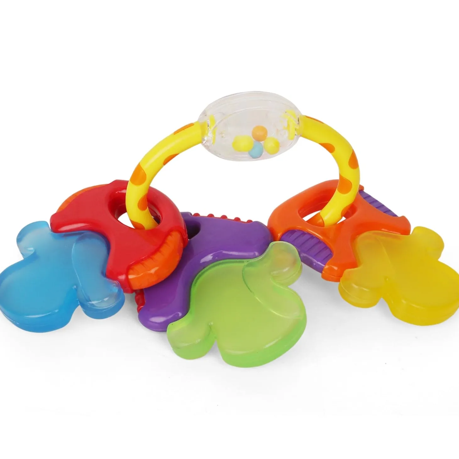 Mixed Multicolour Set of 4 Musical Rattle Toys With Light