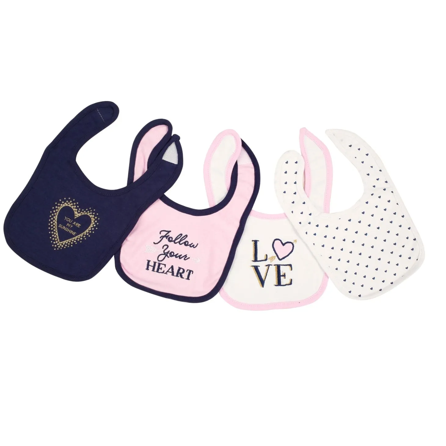 Mommy's Shining Star Pink 7 Pk Bibs