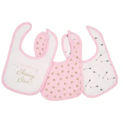 Mommy's Shining Star Pink 7 Pk Bibs