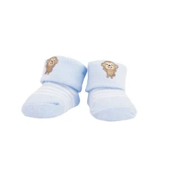 Monkey & Striped Blue 2 Pk Socks