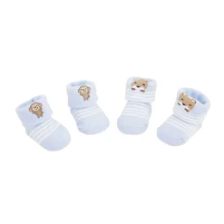 Monkey & Striped Blue 2 Pk Socks