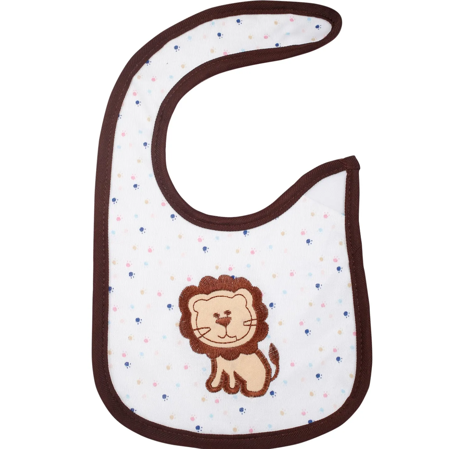 Monkey And Lion Multicolour 3 Pk Bibs