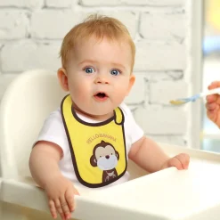 Monkey And Lion Multicolour 3 Pk Bibs