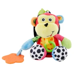 Monkey Red Pulling Toy With Teether