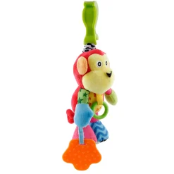 Monkey Red Pulling Toy With Teether