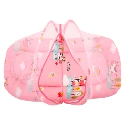 Mosquito Net Tent Mattress Set With Neck Pillow Milkaholic Peach