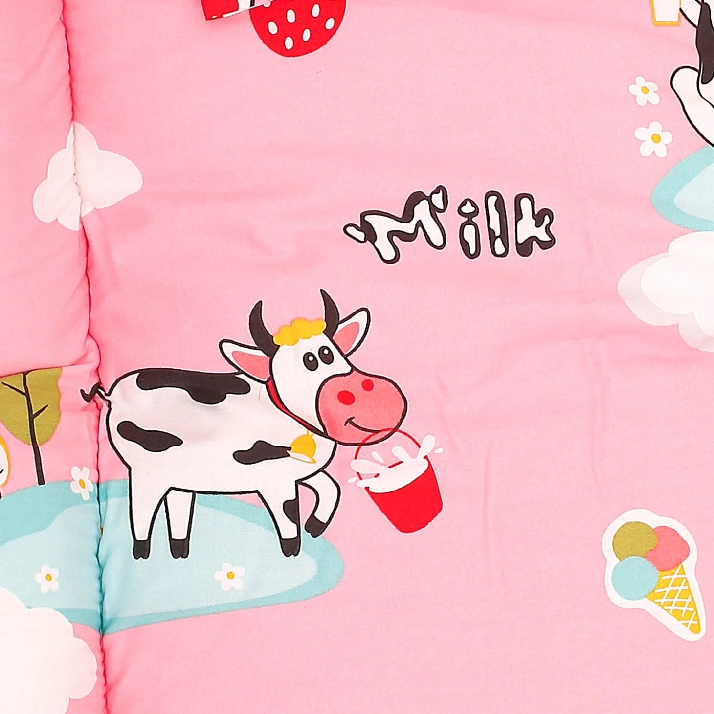 Mosquito Net Tent Mattress Set With Neck Pillow Milkaholic Peach