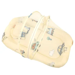 Mosquito Net Tent Mattress Set With Neck Pillow Vintage Ride Yellow