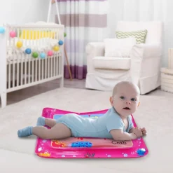 Mr. Crab Inflatable Tummy Time Mat Water Play Mat - Pink