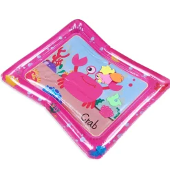 Mr. Crab Inflatable Tummy Time Mat Water Play Mat - Pink