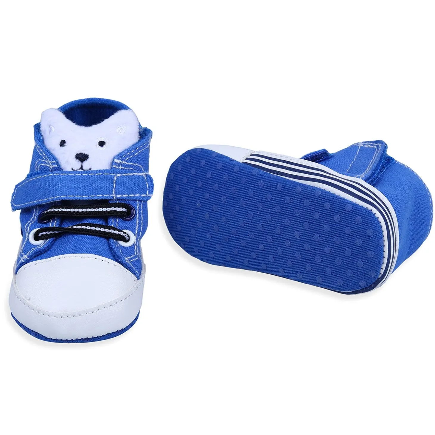 My Buddy Bear Cute And Stylish Comfy Velcro Booties - Blue