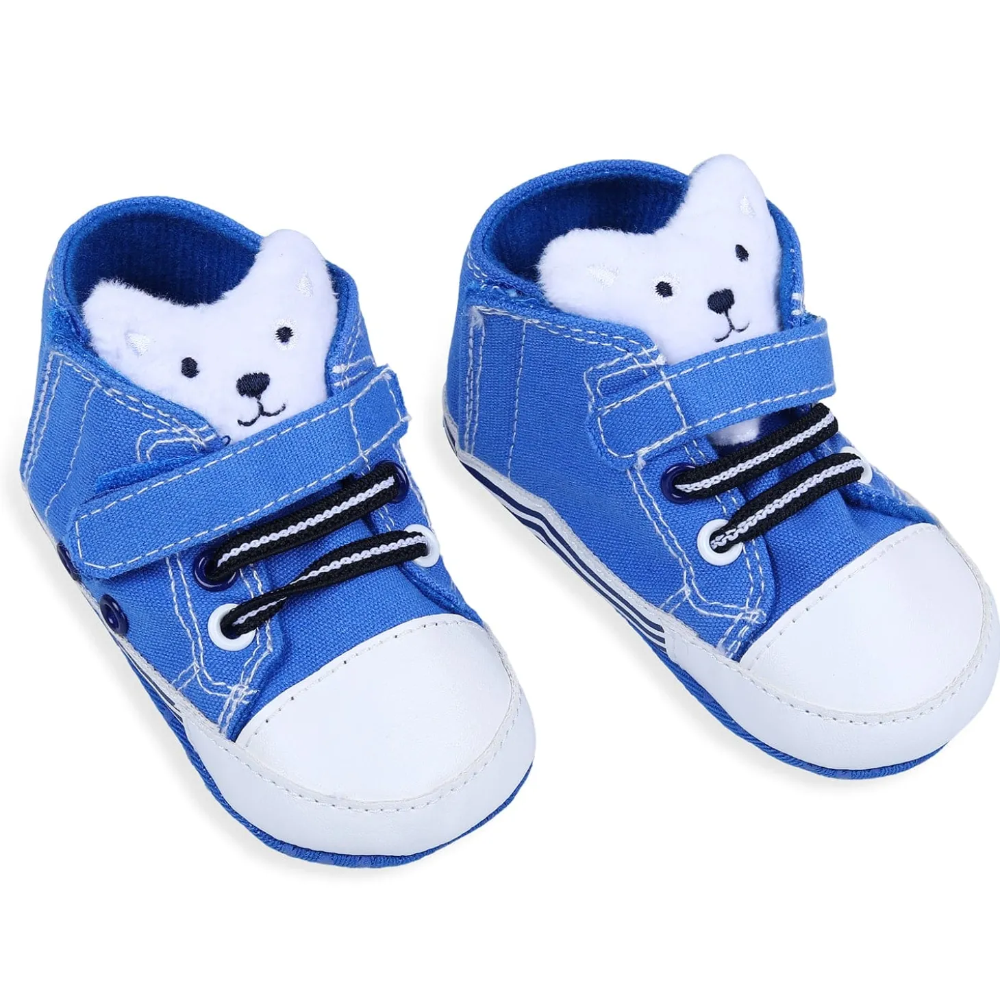 My Buddy Bear Cute And Stylish Comfy Velcro Booties - Blue