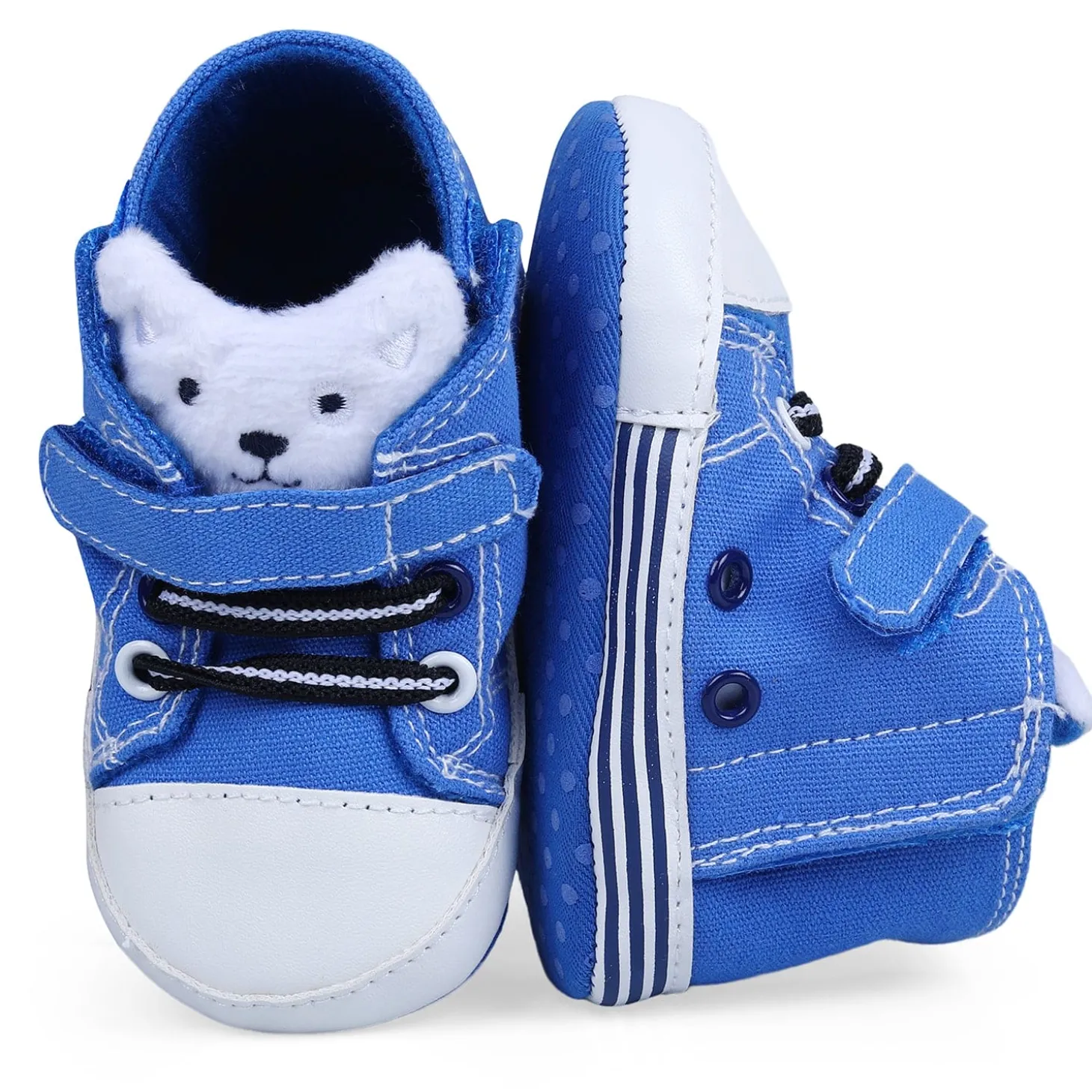My Buddy Bear Cute And Stylish Comfy Velcro Booties - Blue