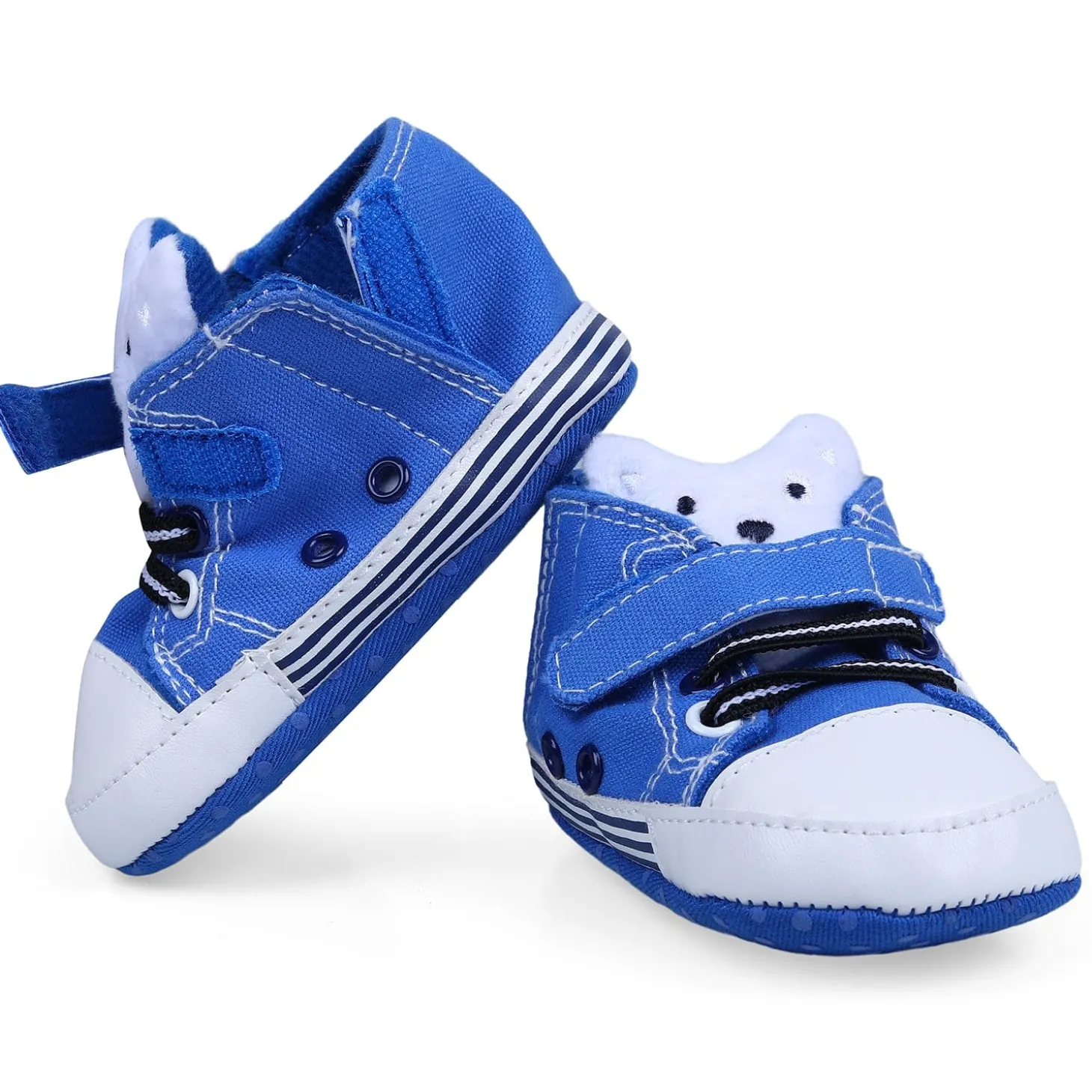 My Buddy Bear Cute And Stylish Comfy Velcro Booties - Blue