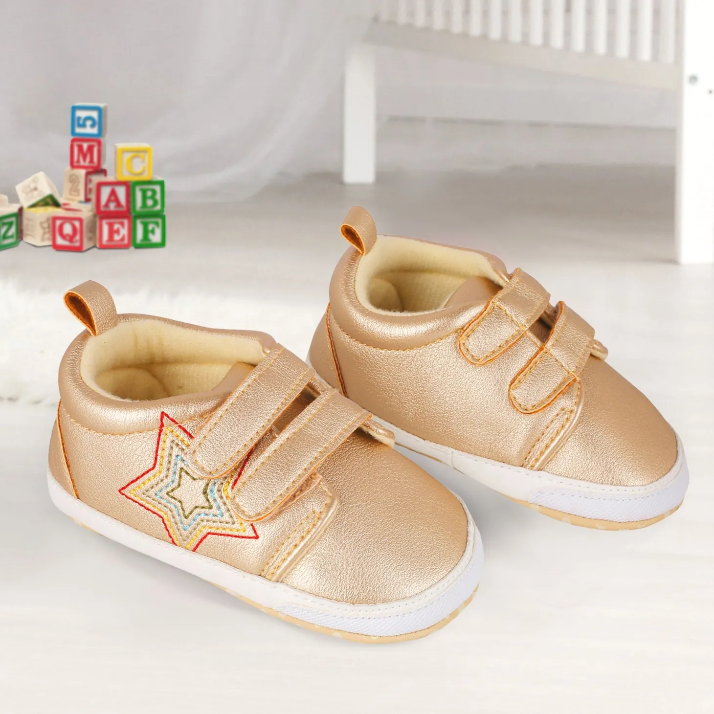 My Star Gold Casual Booties