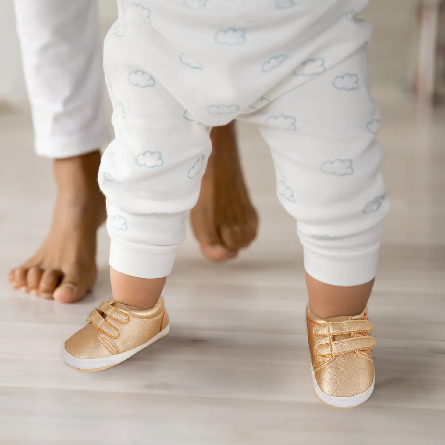 My Star Gold Casual Booties
