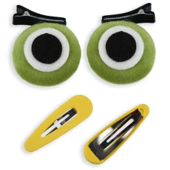 Myrina Frogs Hair Clips Set 10 Pcs - Green, Yellow