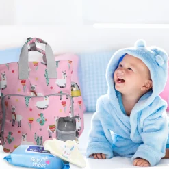 Nature Lover Pink Diaper Bag