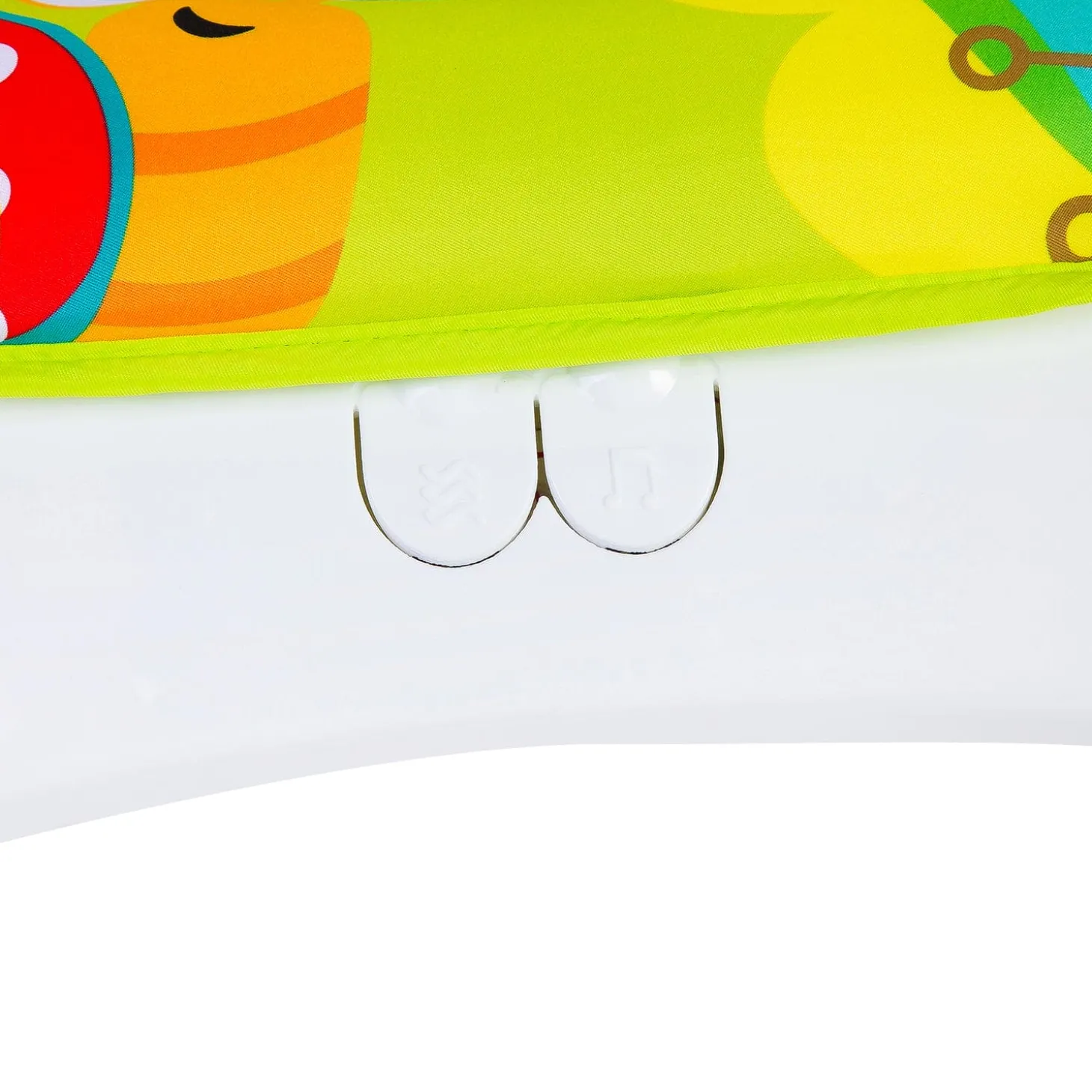 Newborn To Toddler Happy Baby Bouncer With Hanging Toys Green