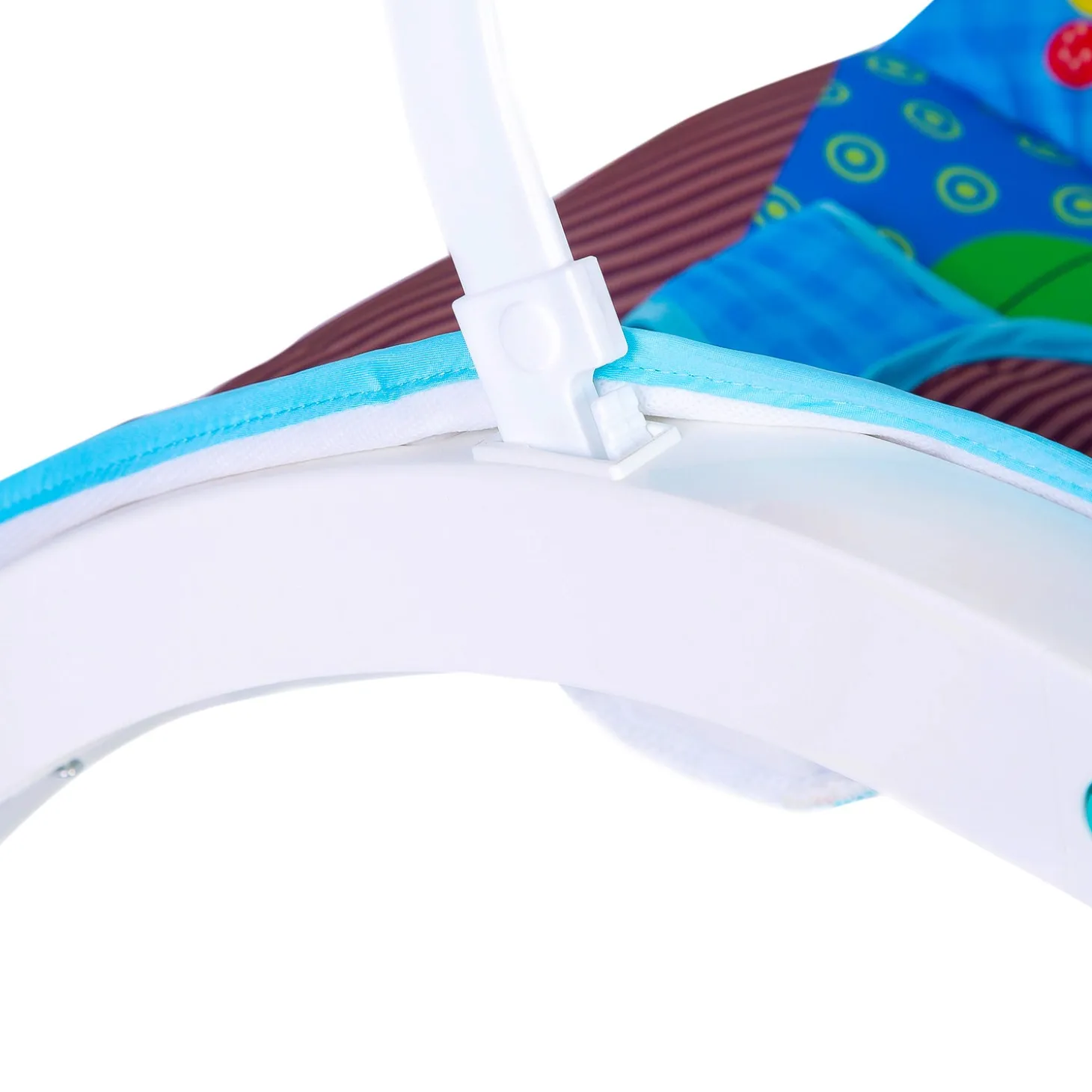Newborn To Toddler Happy Baby Bouncer With Hanging Toys Blue