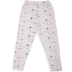 Night Suit Cotton Tshirt And Pyjama Princess Swan Pink