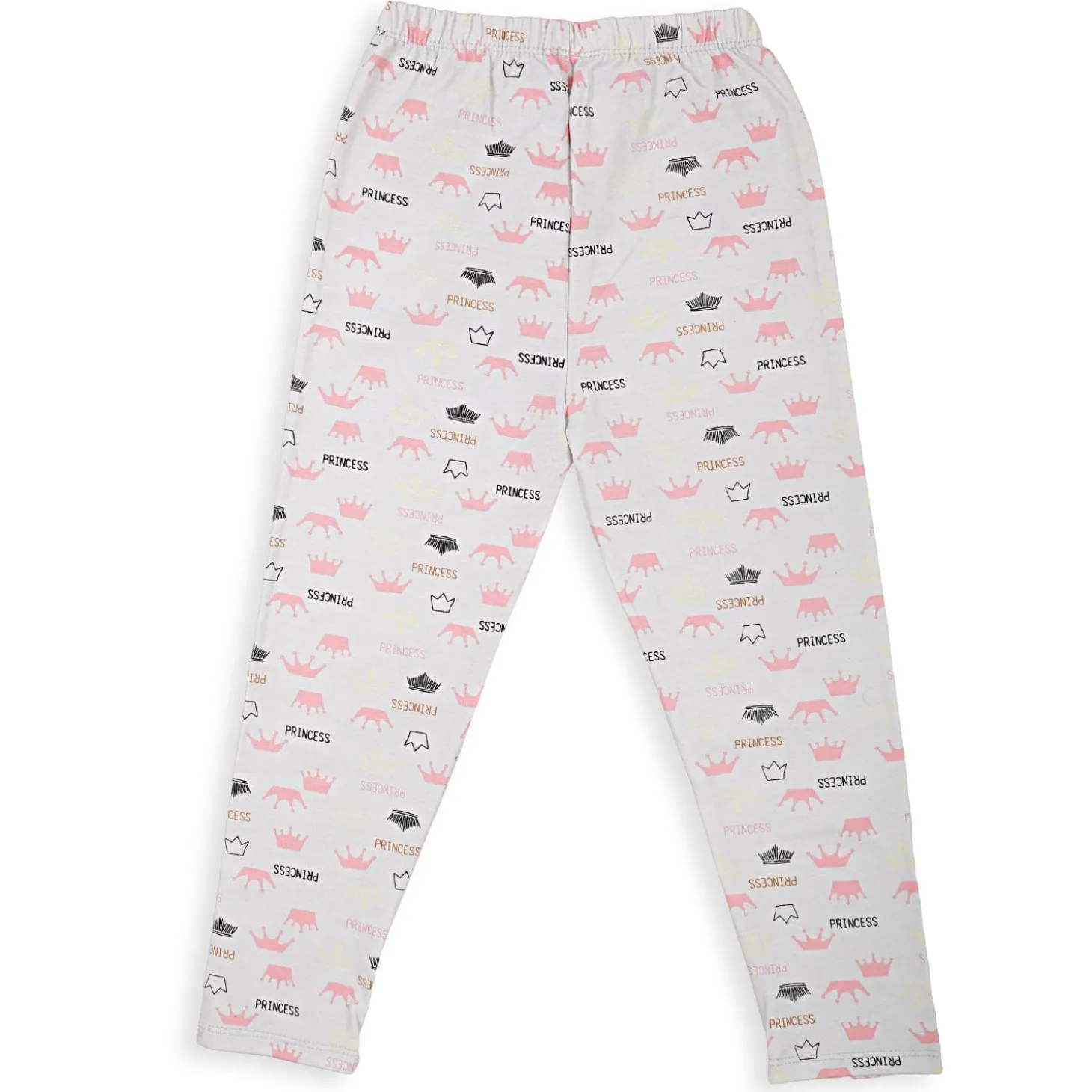 Night Suit Cotton Tshirt And Pyjama Princess Swan Pink