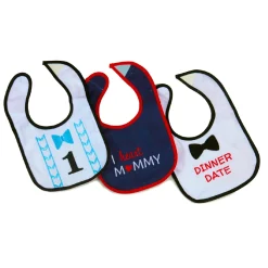 No. 1 Star Blue 3 Pk Bibs