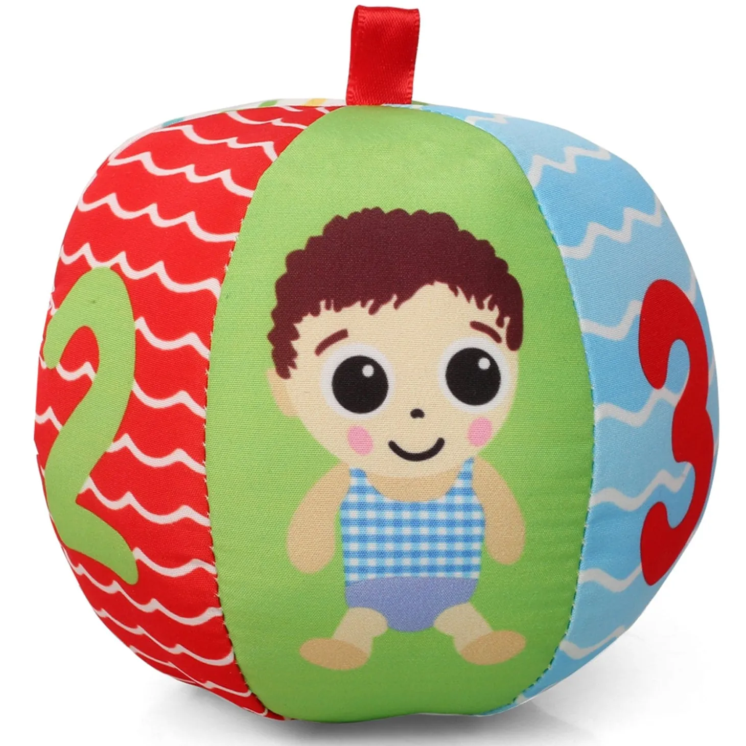 Numbers Blue Rattle Ball