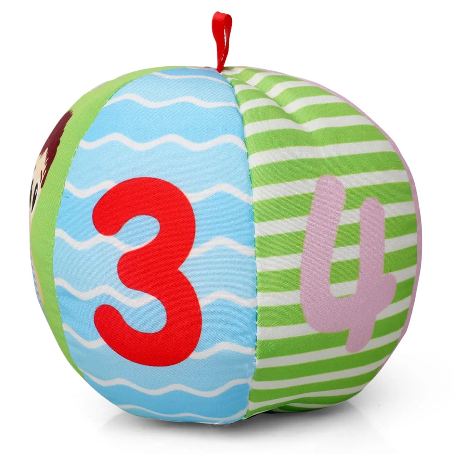 Numbers Blue Rattle Ball