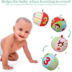 Numbers Pink Rattle Ball