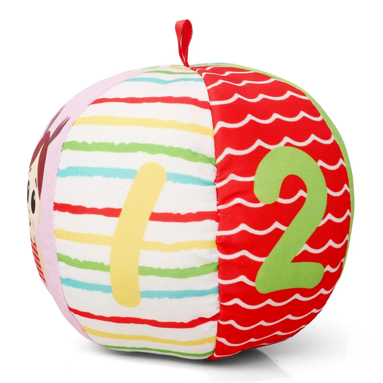 Numbers Pink Rattle Ball