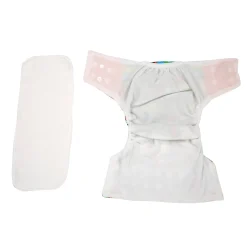 On-The-Go Orange And Green Reusable Diaper