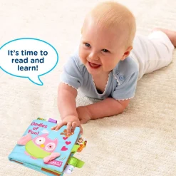 Oodles Owl Educational Learning 3D Cloth Book With Rustle Paper - Multicolour
