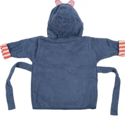 Orange Stripe Blue Star Bathrobe