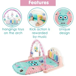 Owl Blue Piano Activity Gym