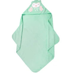 Owl Green Hooded Towel