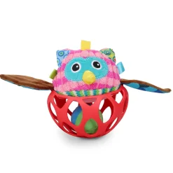 Owl Red Rattle Ball