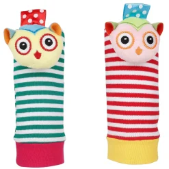 Owls In Love Multicolour Set of 2 Socks Rattle