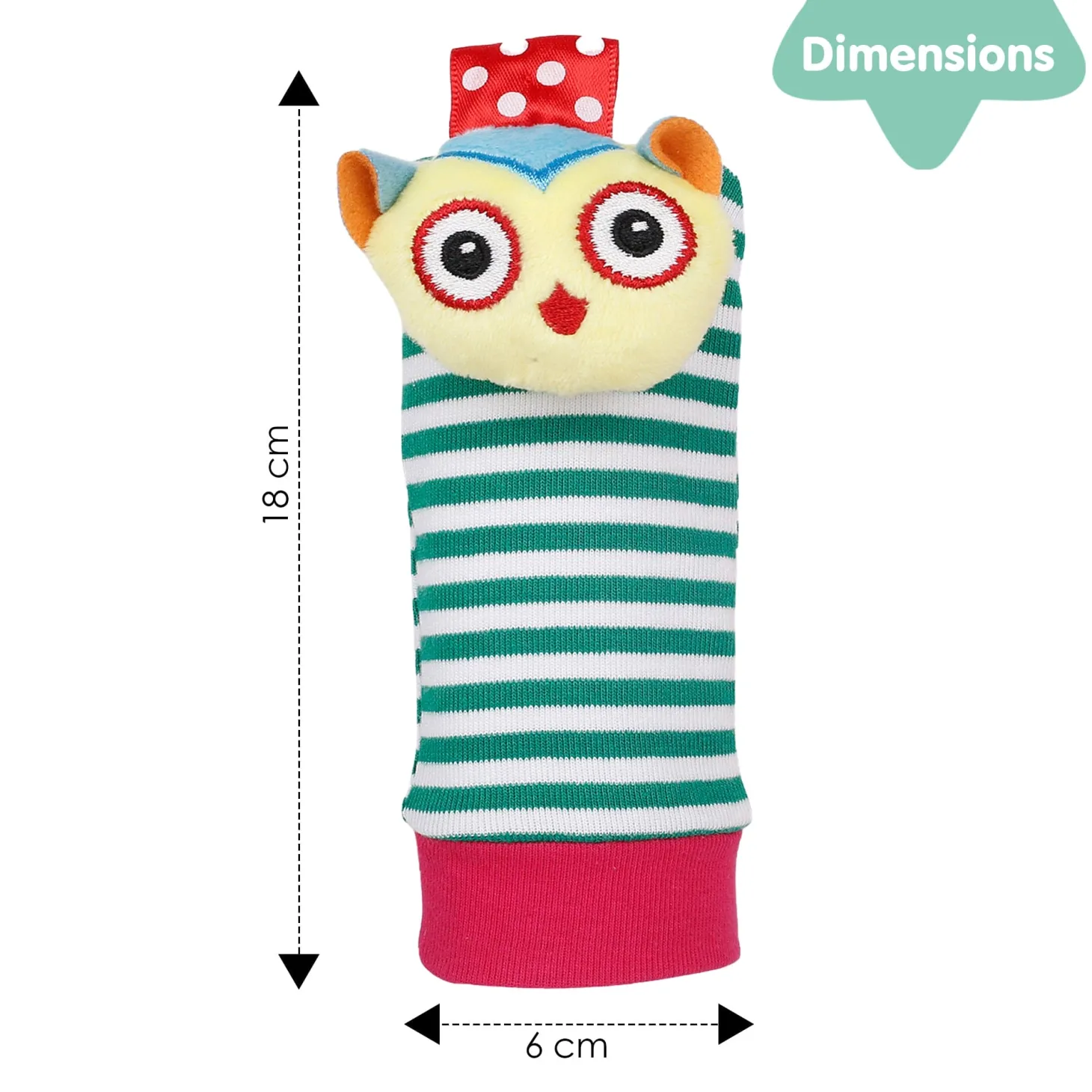 Owls In Love Multicolour Set of 2 Socks Rattle