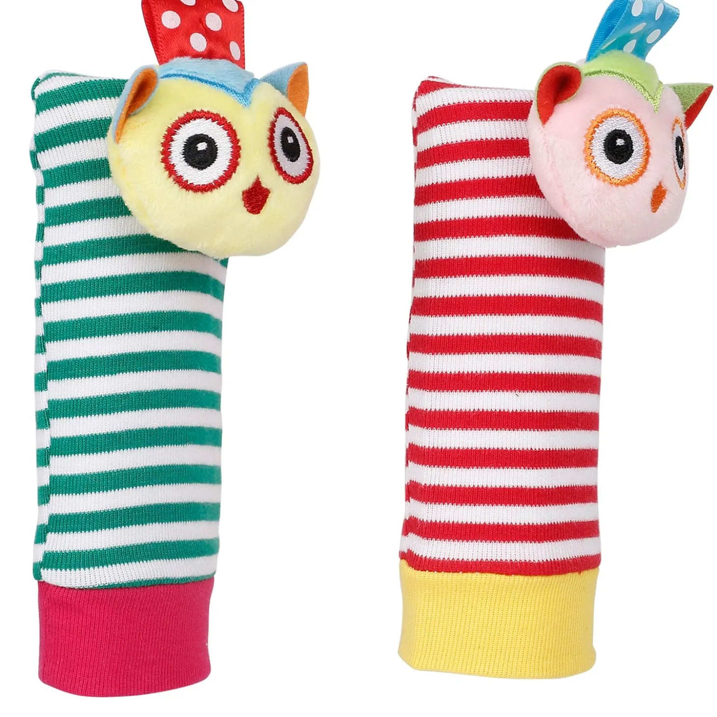 Owls In Love Multicolour Set of 2 Socks Rattle