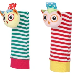 Owls In Love Multicolour Set of 2 Socks Rattle