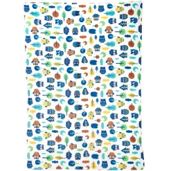 Owls In The Forest Blue Blanket