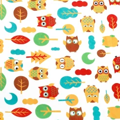 Owls In The Forest Green Blanket