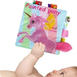 Painted Pony Educational Learning 3D Cloth Book With Rustle Paper - Multicolour