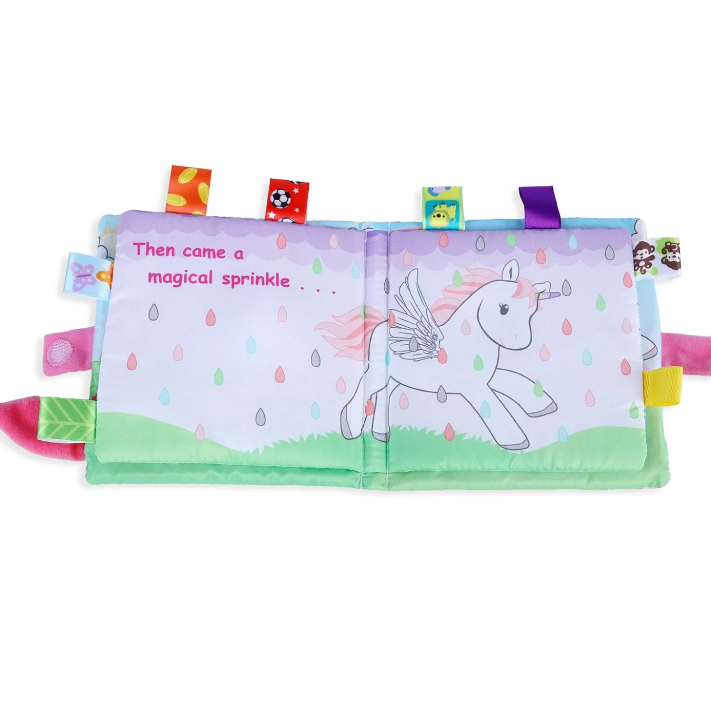 Painted Pony Educational Learning 3D Cloth Book With Rustle Paper - Multicolour