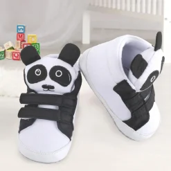 Panda Black Velcro Booties