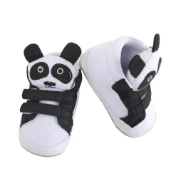 Panda Black Velcro Booties