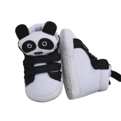 Panda Black Velcro Booties