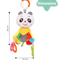 Panda White Premium Hanging Toy With Teether
